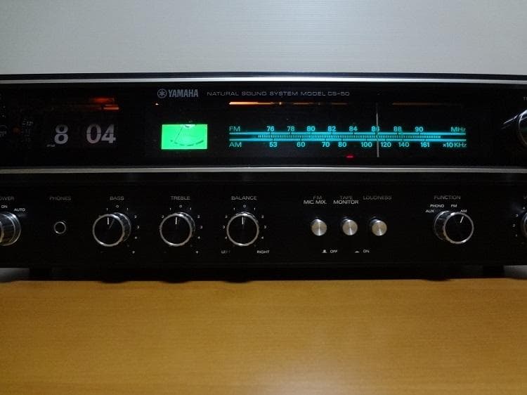 YAMAHA CS-50 ステレオレシーバー 1975年式　専用ケーブル付属