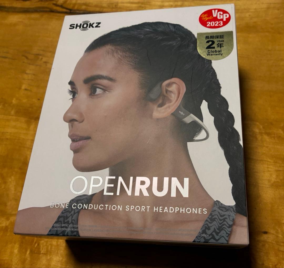 【美品】SHOKZ OPENRUN 骨伝導イヤホン