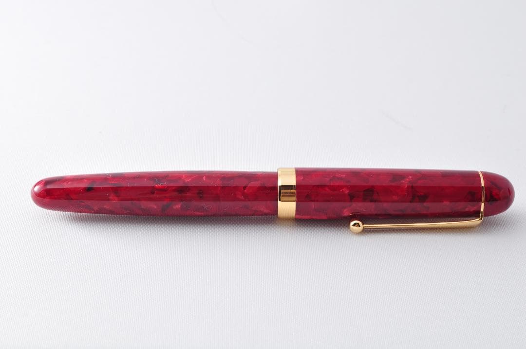 新品 大西製作所 ハンドメイド 万年筆 手作り 【レッド】