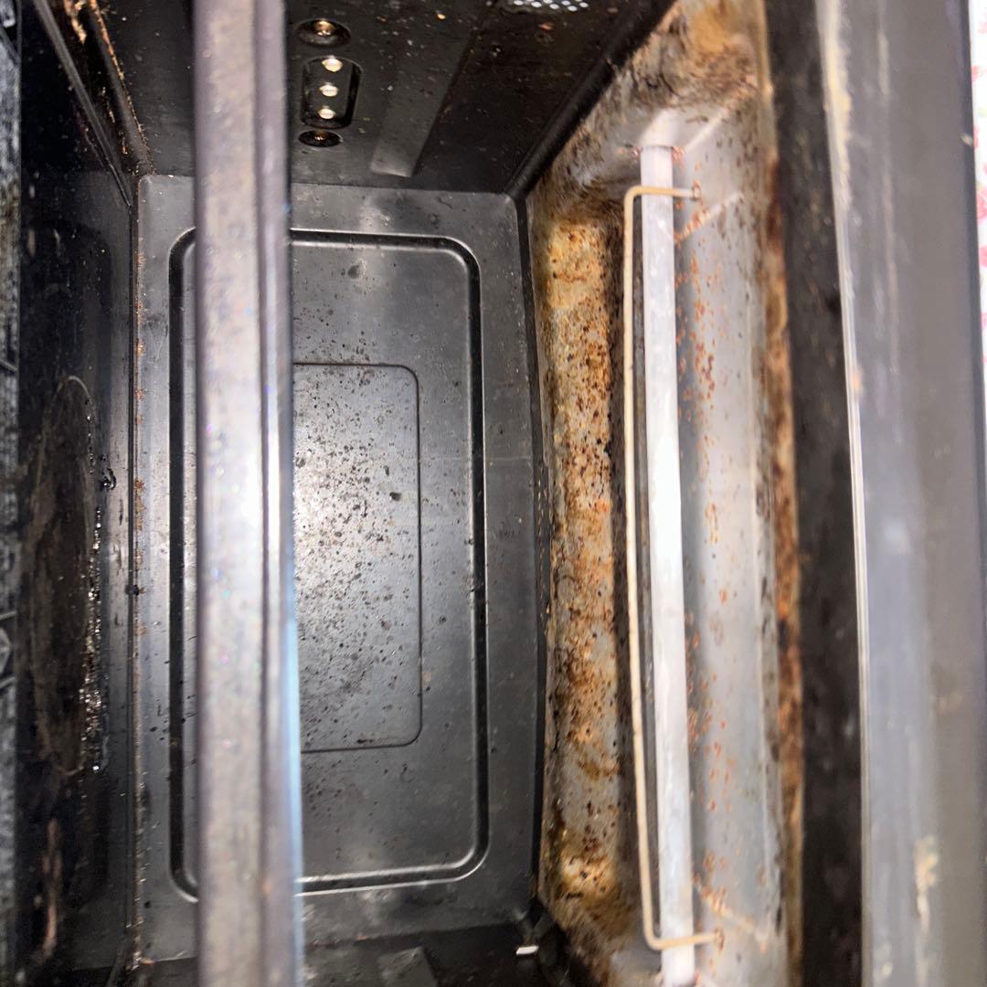 単機能電子レンジ 内部汚れあり
