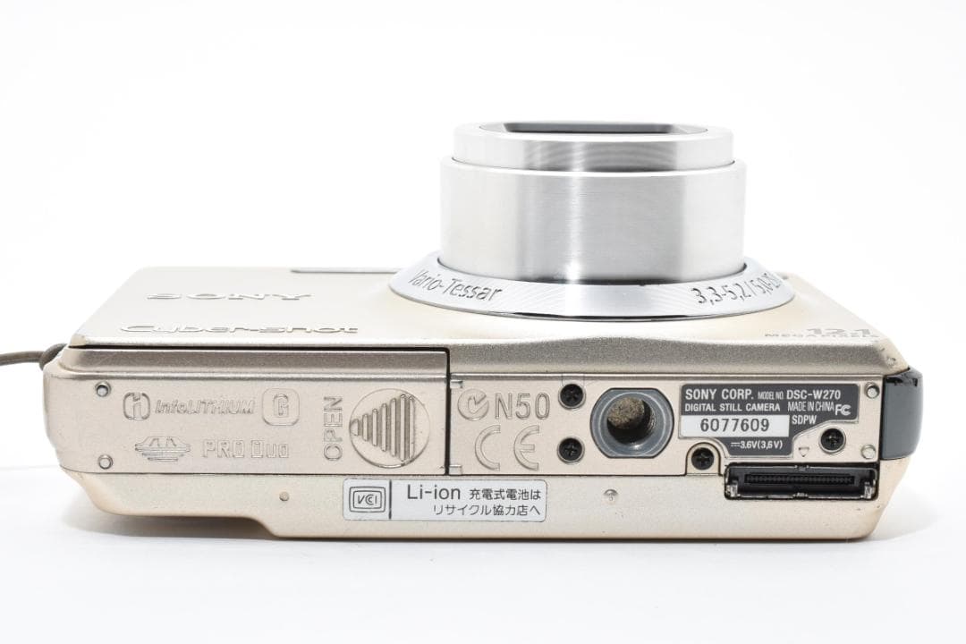 《 美品 》ソニー　SONY Cyber-shot DSC-W270 ゴールド
