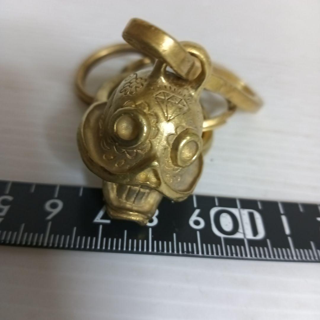 真鍮製キーホルダー　ウォレットチェーン　アンティークキーホルダー