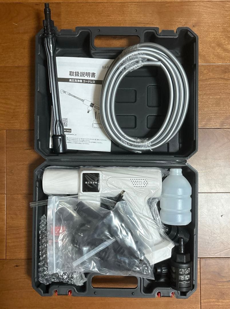 高圧洗浄機❣️コードレス 洗車店監修 充電式 PSE認証済 750W 自給 洗車
