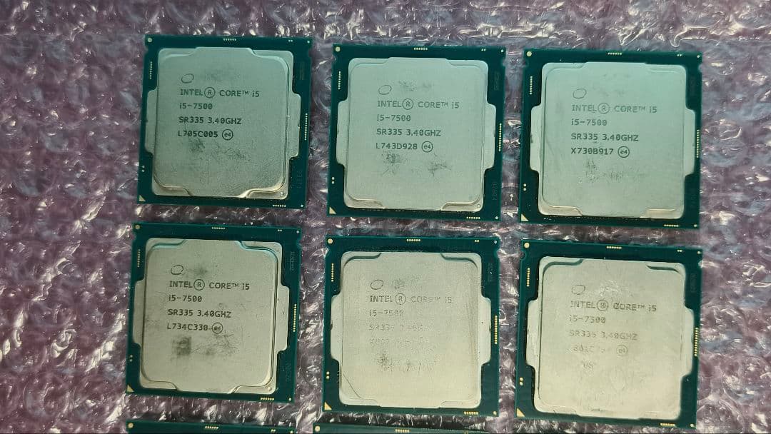core i5 7500 10個まとめ売り動作確認済み