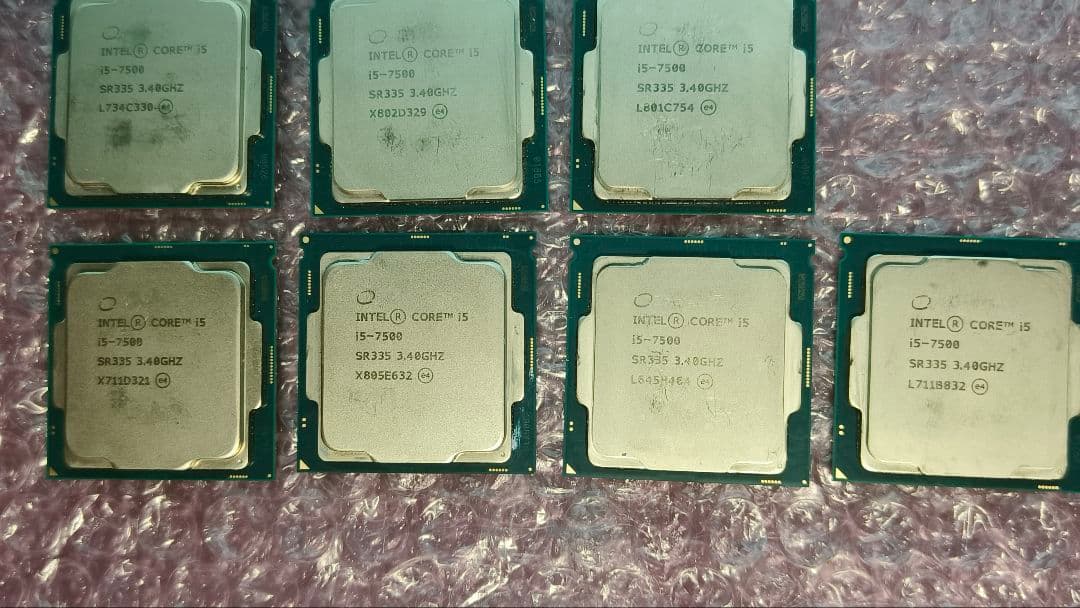 core i5 7500 10個まとめ売り動作確認済み