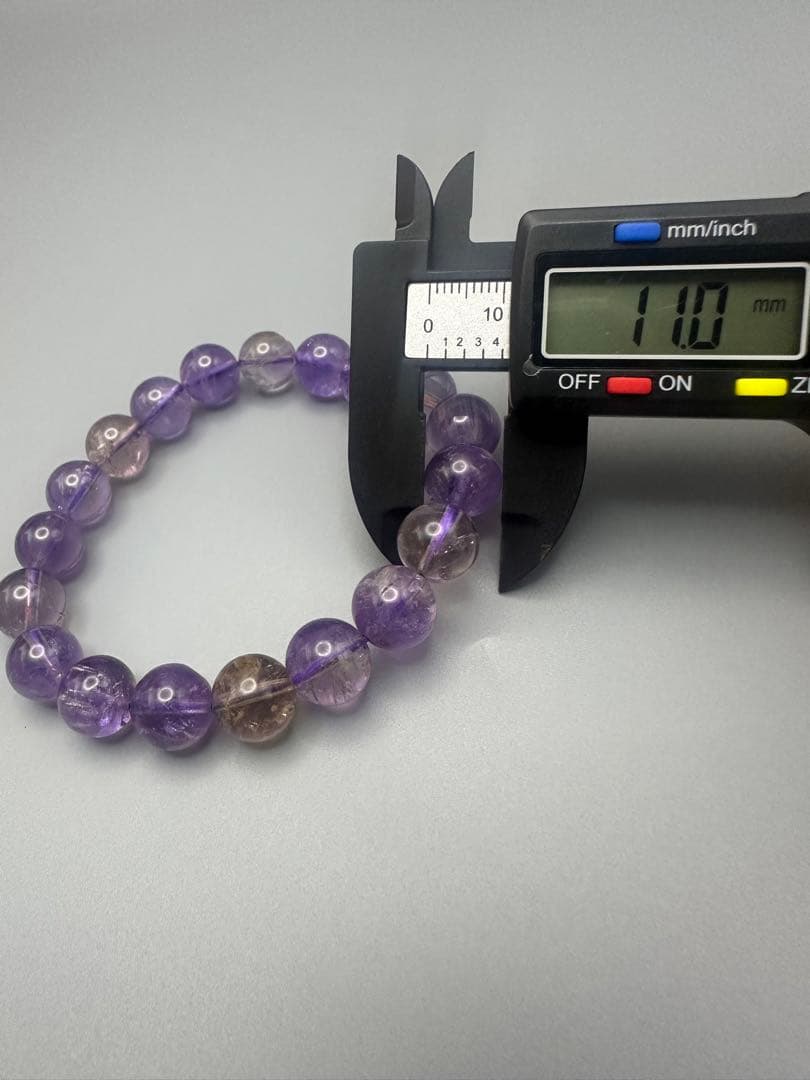 紫水晶ビーズブレスレット 11mm 浄化 邪気払い 財運 幸運 天然石
