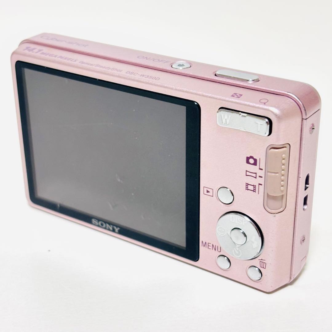 SONY デジカメ　Cyber-shot DSC-W350D ピンク　コンデジ