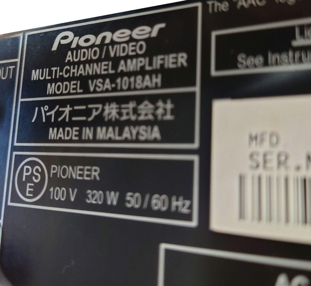 【115000円・2008年】Pioneer　VSA-1018AH AVアンプ