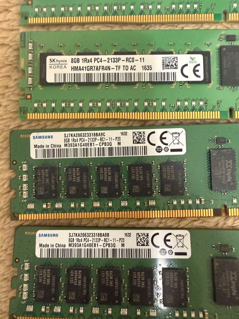 8GB メモリセット ×4枚