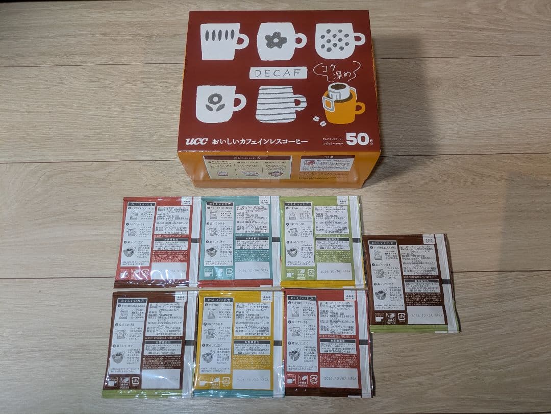 UCC カフェインレス コーヒー ノーマル 100袋 +濃いめ7袋セット