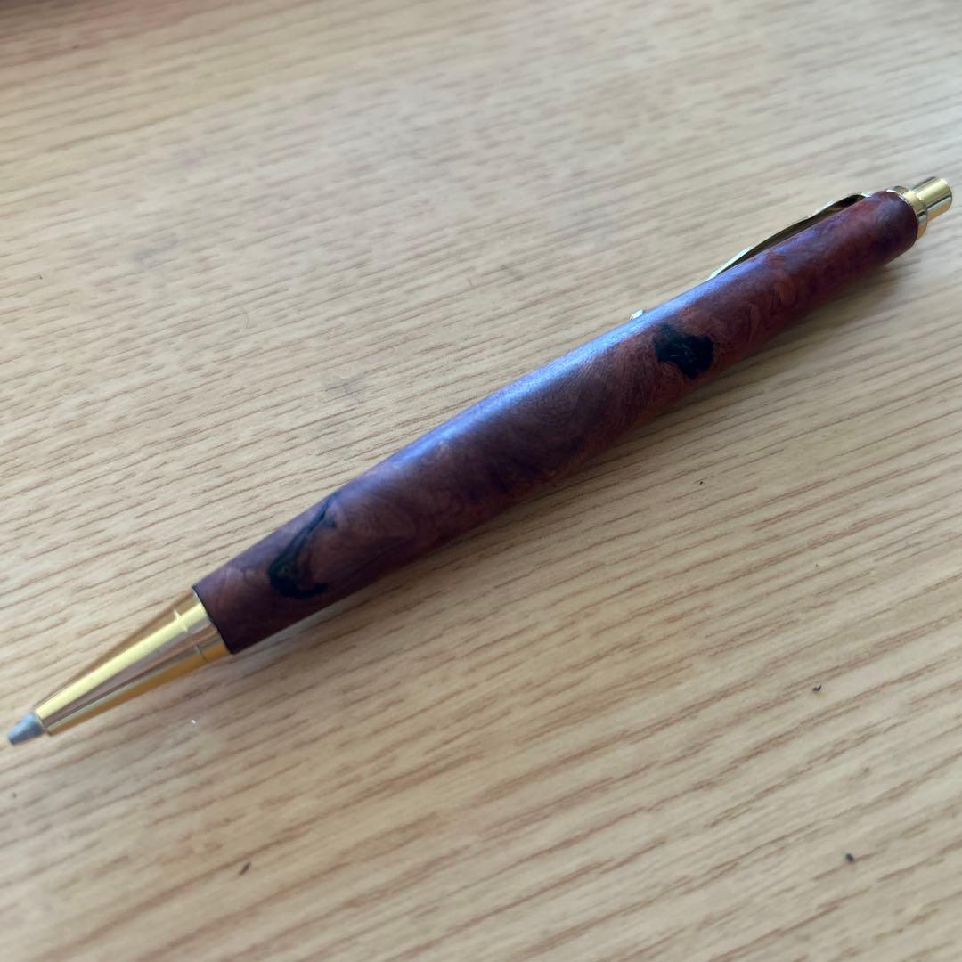 木製シャープペンシル　花梨瘤　0.7mm