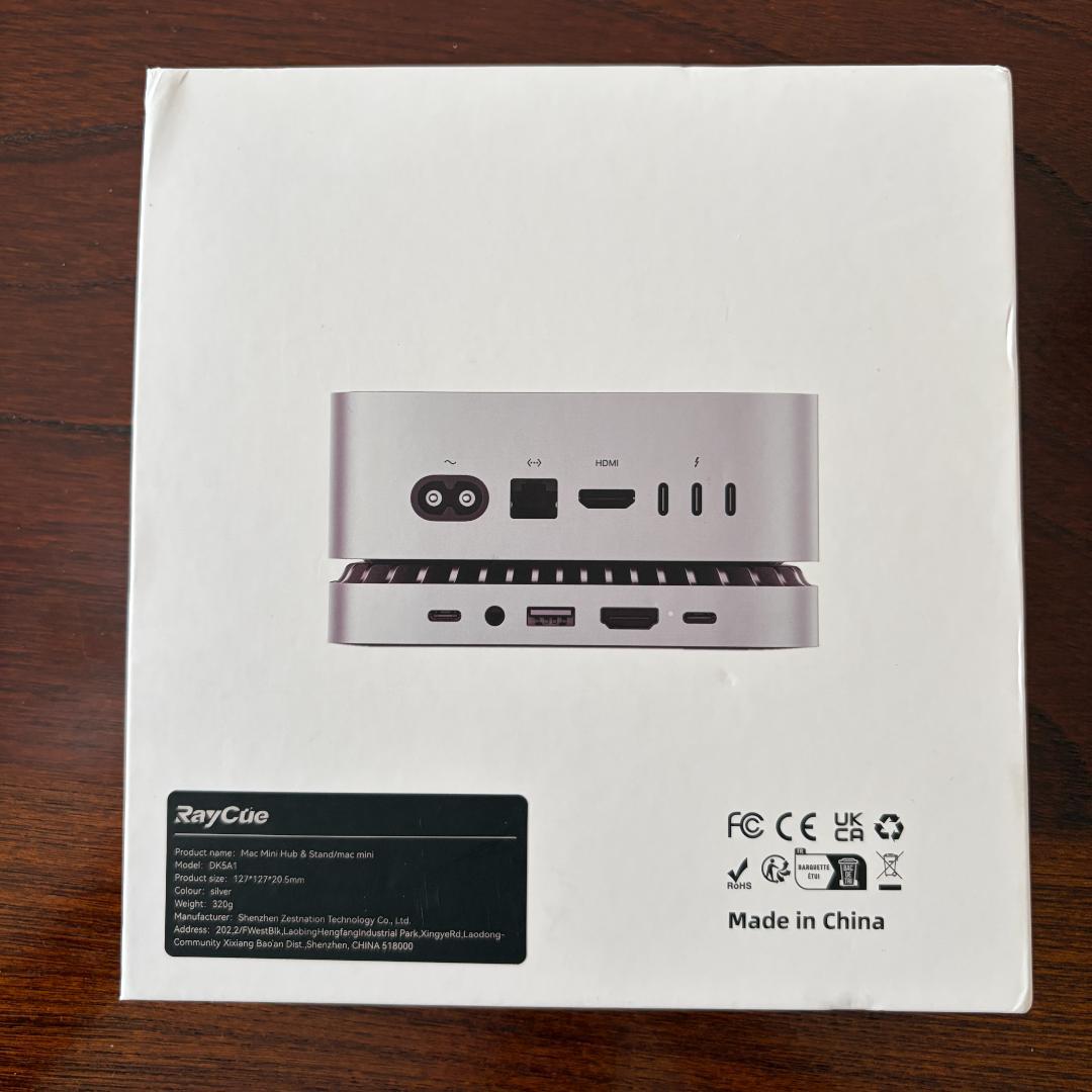 M4 MACmini用　RayCue USB-C Hub 多ポート