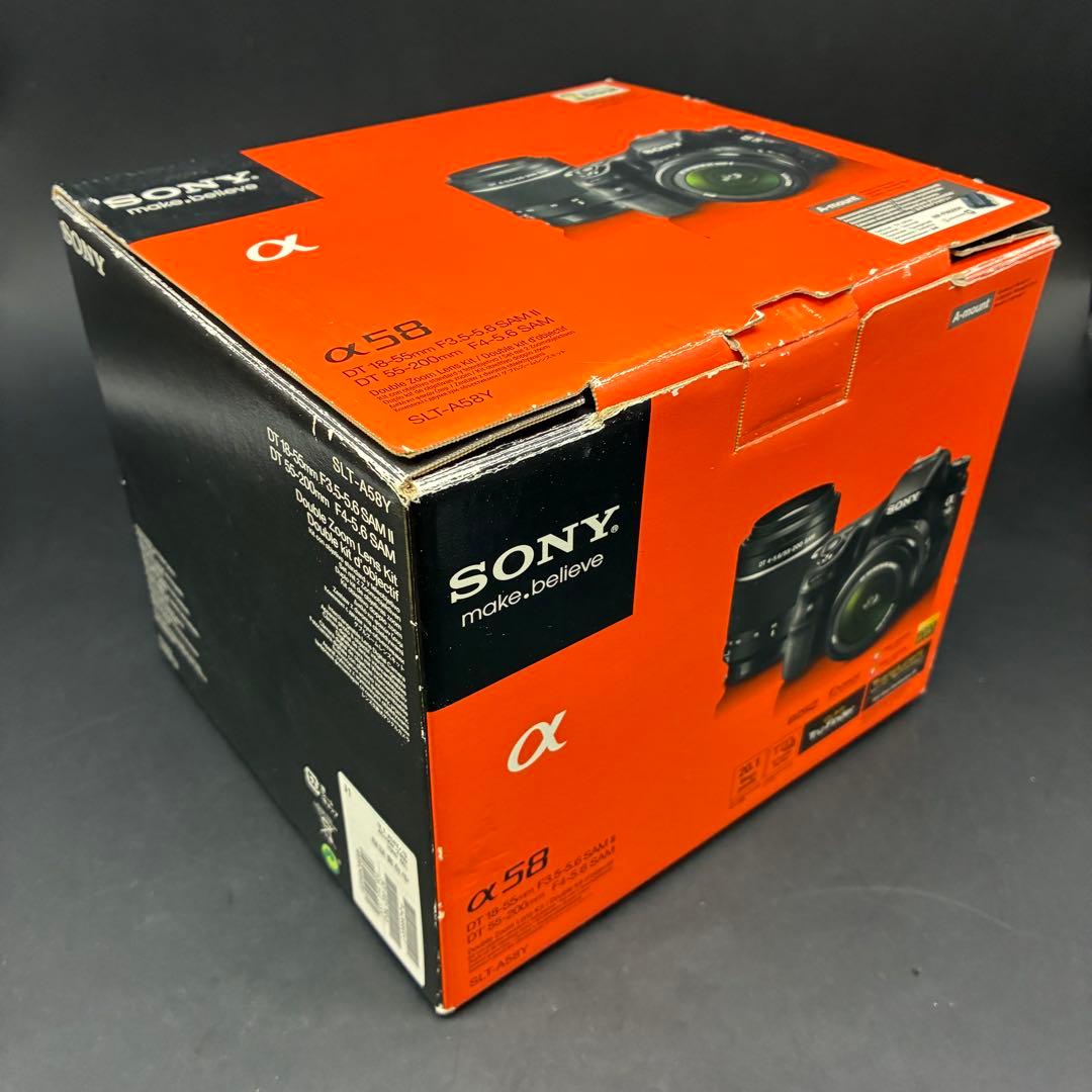 【美品シャッター数826回】SONY α58 ダブルズームセット★元箱付き