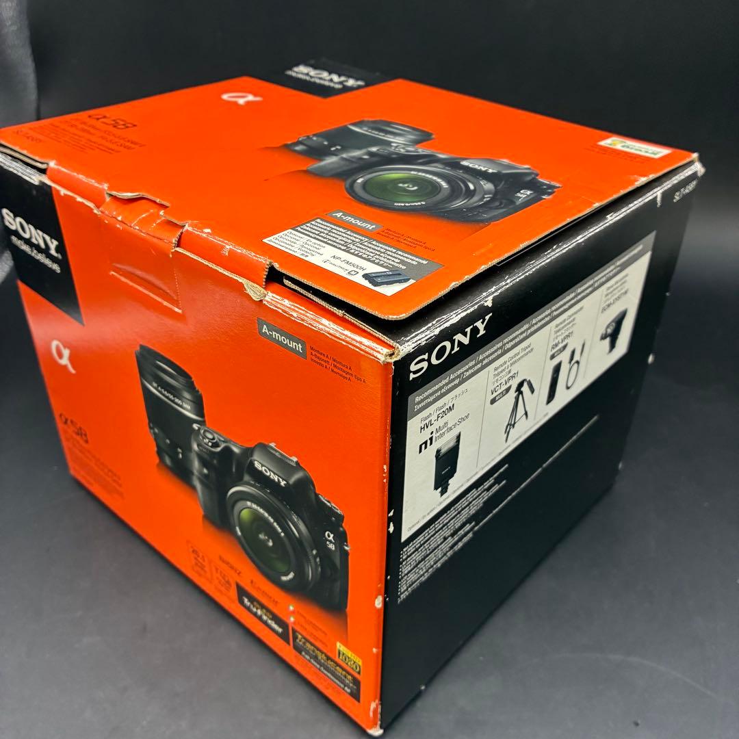 【美品シャッター数826回】SONY α58 ダブルズームセット★元箱付き