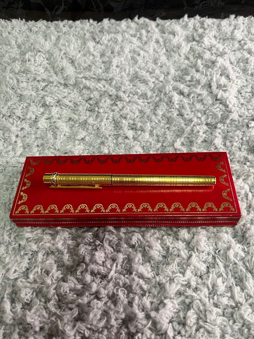 【美品】Cartier カルティエ トリニティ 万年筆 18K 750 ゴールド