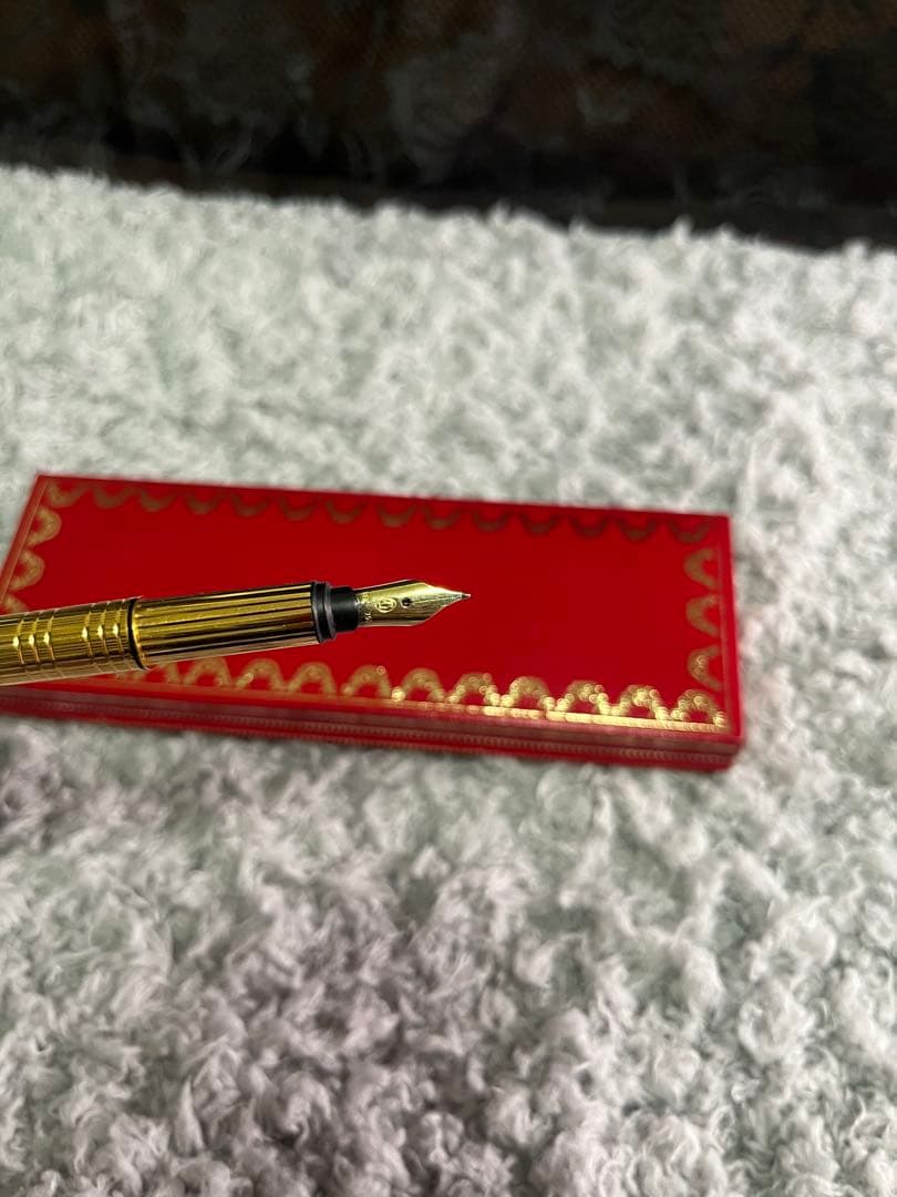 【美品】Cartier カルティエ トリニティ 万年筆 18K 750 ゴールド