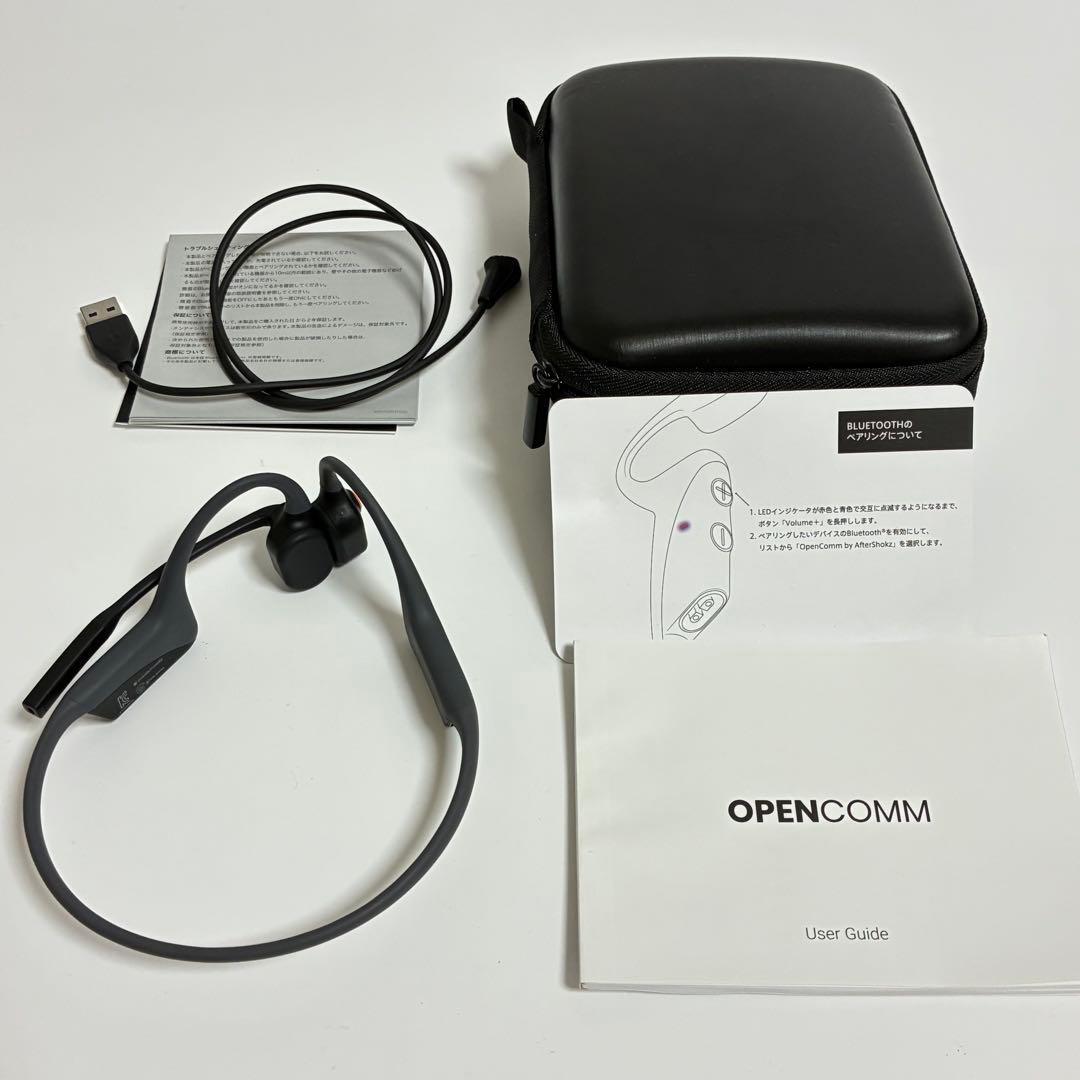 美品‼️ AFTERSHOKZ Open Comm ASC100 骨伝導イヤホン