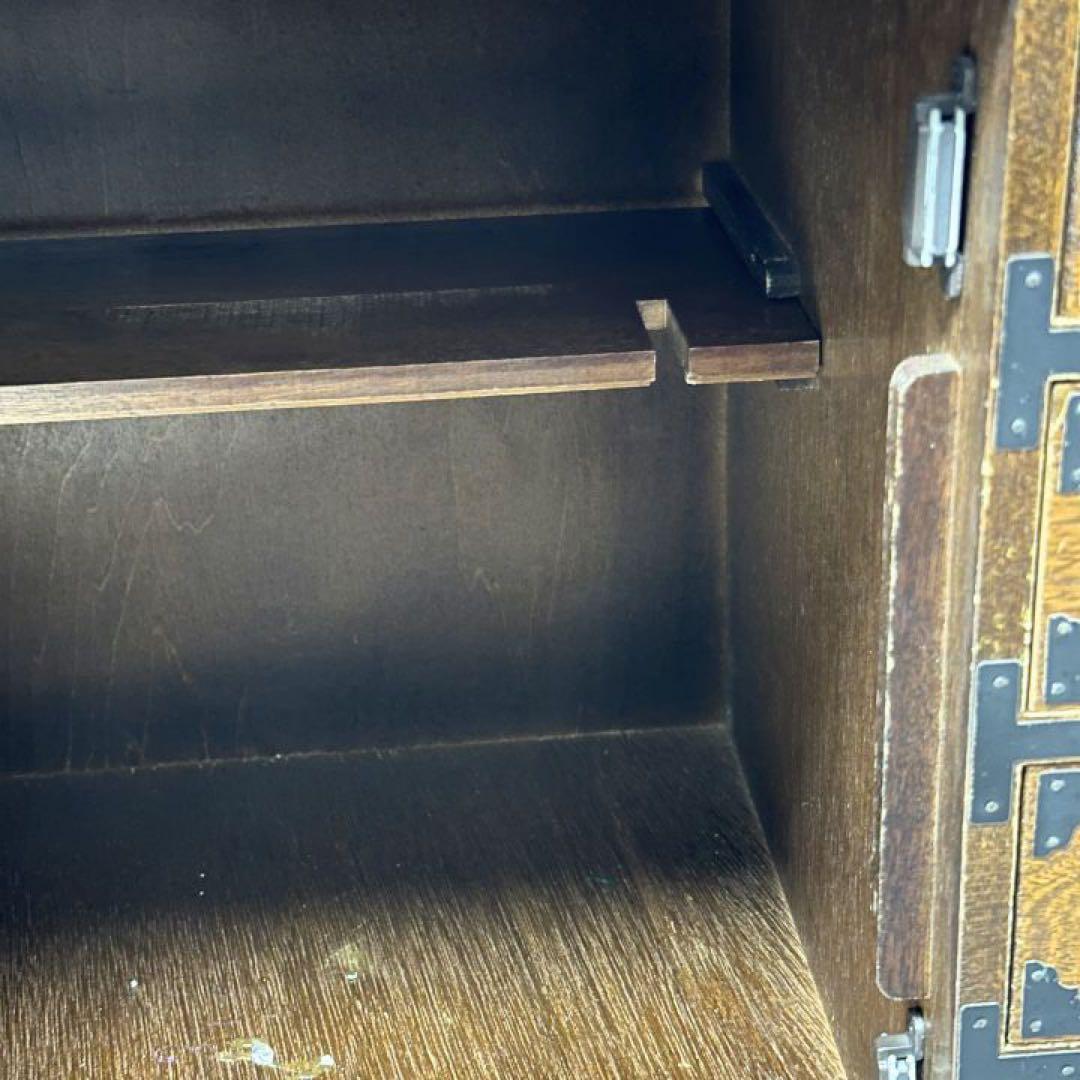和家具 小箪笥 時代箪笥風 格子ガラス 小引き出し 民藝家具 木製 収納箪笥