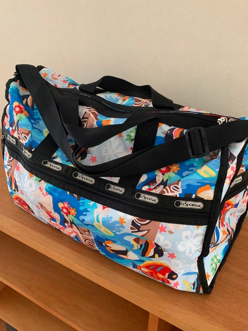 美品 レア柄 レスポートサック ボストンバッグ　3〜4泊用サイズ