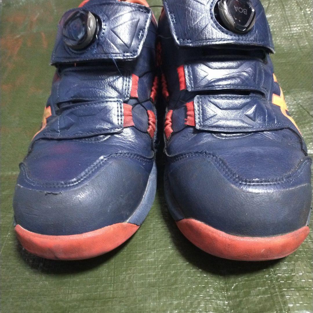 アシックス安全靴　CP307 BOAネイビー/オレンジ26cm