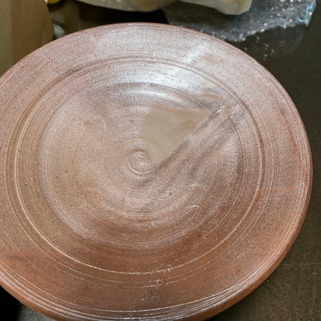 【新品・未使用】希少　備前焼　南燦窯 なんざんがま 小皿/向付/飾皿/懐石道具/