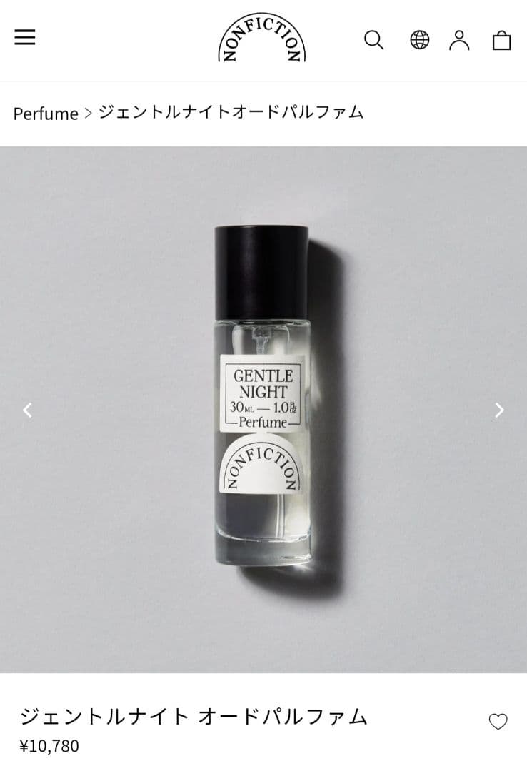 韓国 香水 NONFICTION GENTLE NIGHT 30ml