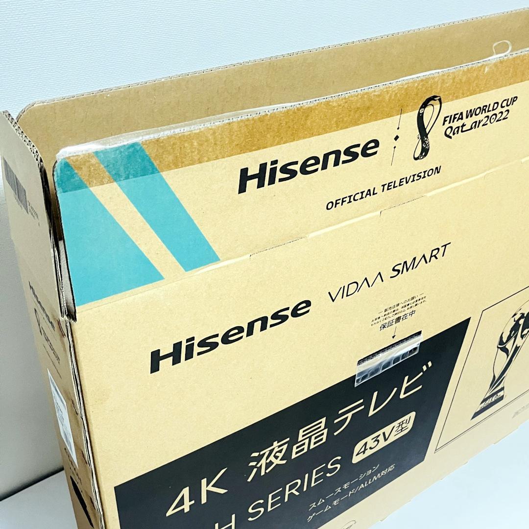 ✨　【美品】Hisense 43A6H 43型 4K液晶テレビ 元箱あり ✨