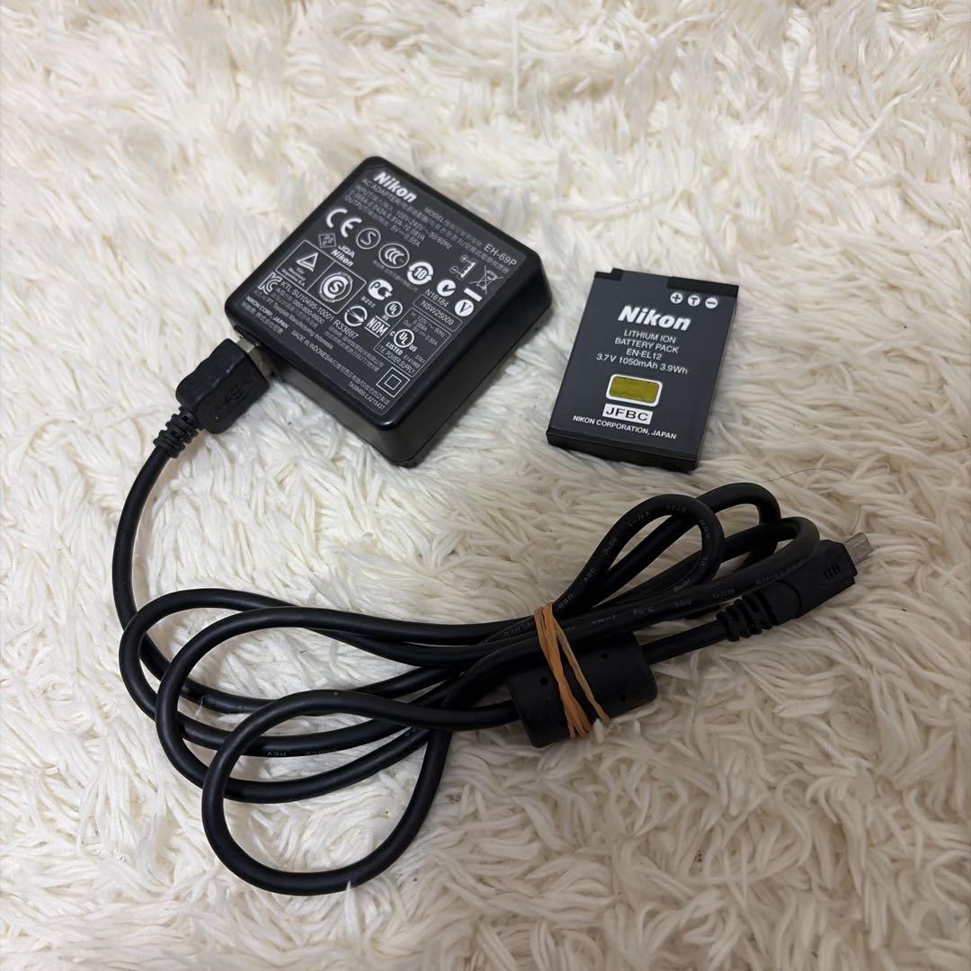 Nikon COOLPIX S620 レッド デジタルカメラ バッテリー 充電器