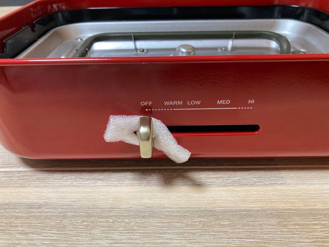 新品　BRUNO コンパクトホットプレート BOE021 レッド