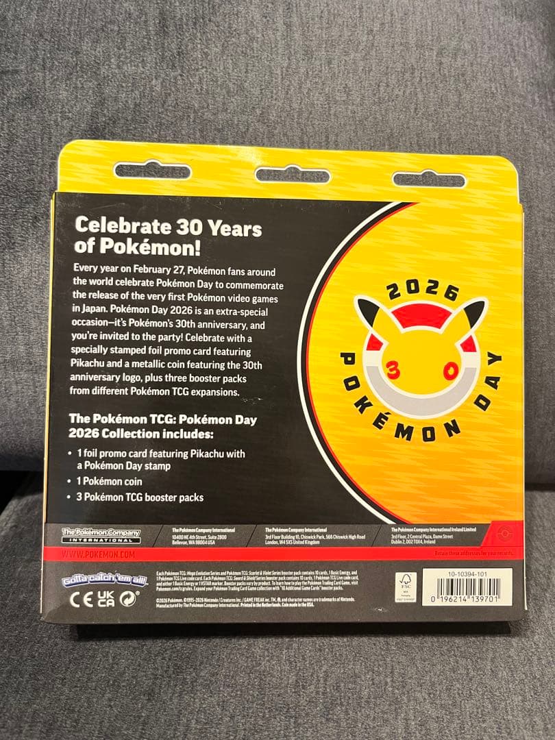 【海外限定】ポケカ 30周年 Pokémon Day 2026 30th