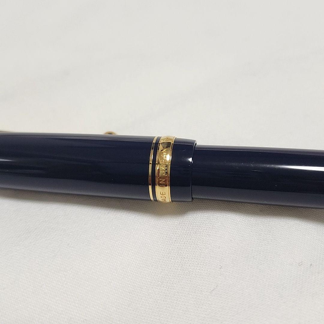 パイロット　カスタム74　ネイビー　万年筆　ペン先14K 美品
