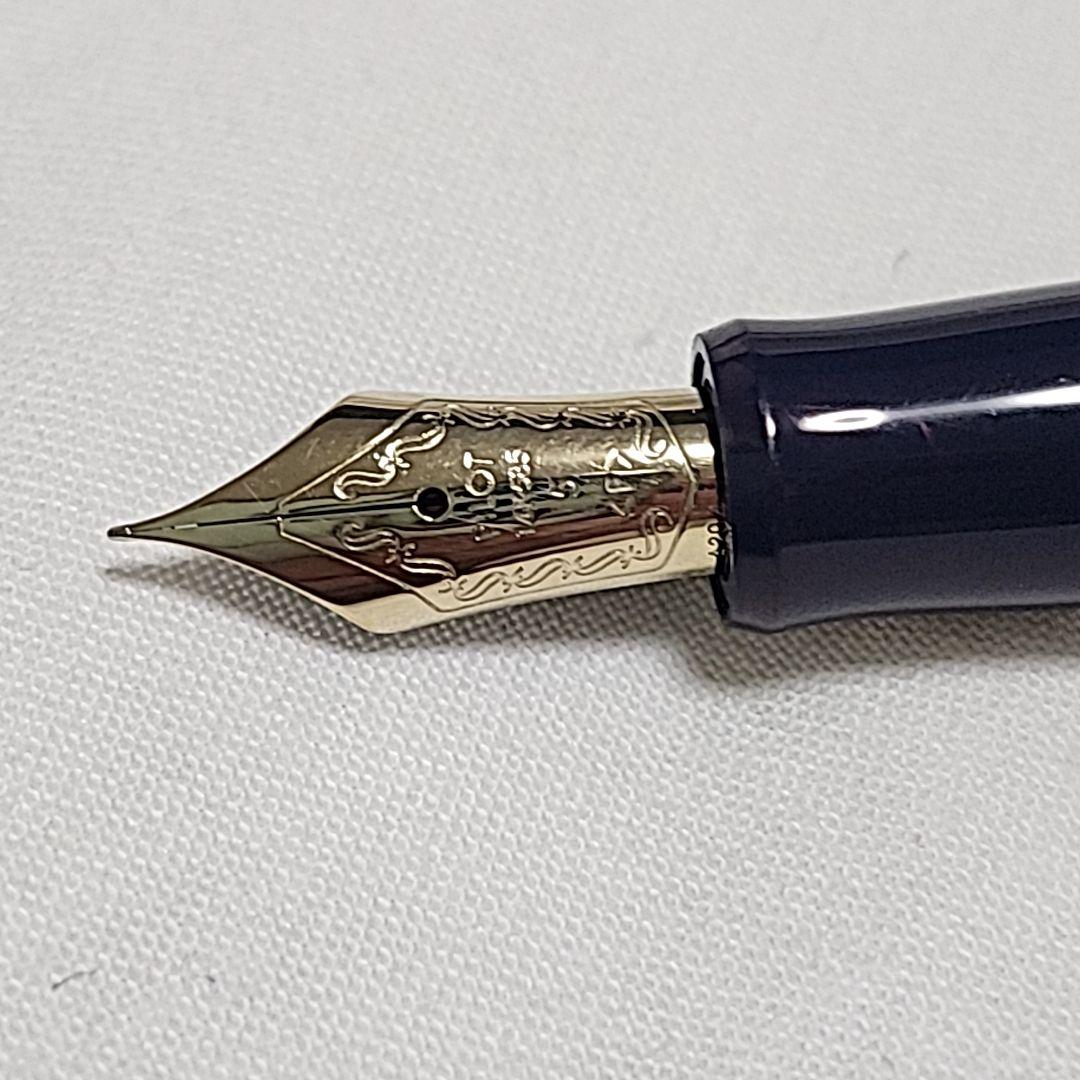 パイロット　カスタム74　ネイビー　万年筆　ペン先14K 美品