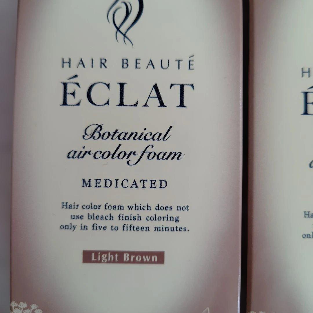 ヘアボーテ エクラ ボタニカル エアカラーフォーム　ライトブラウン　150g２個