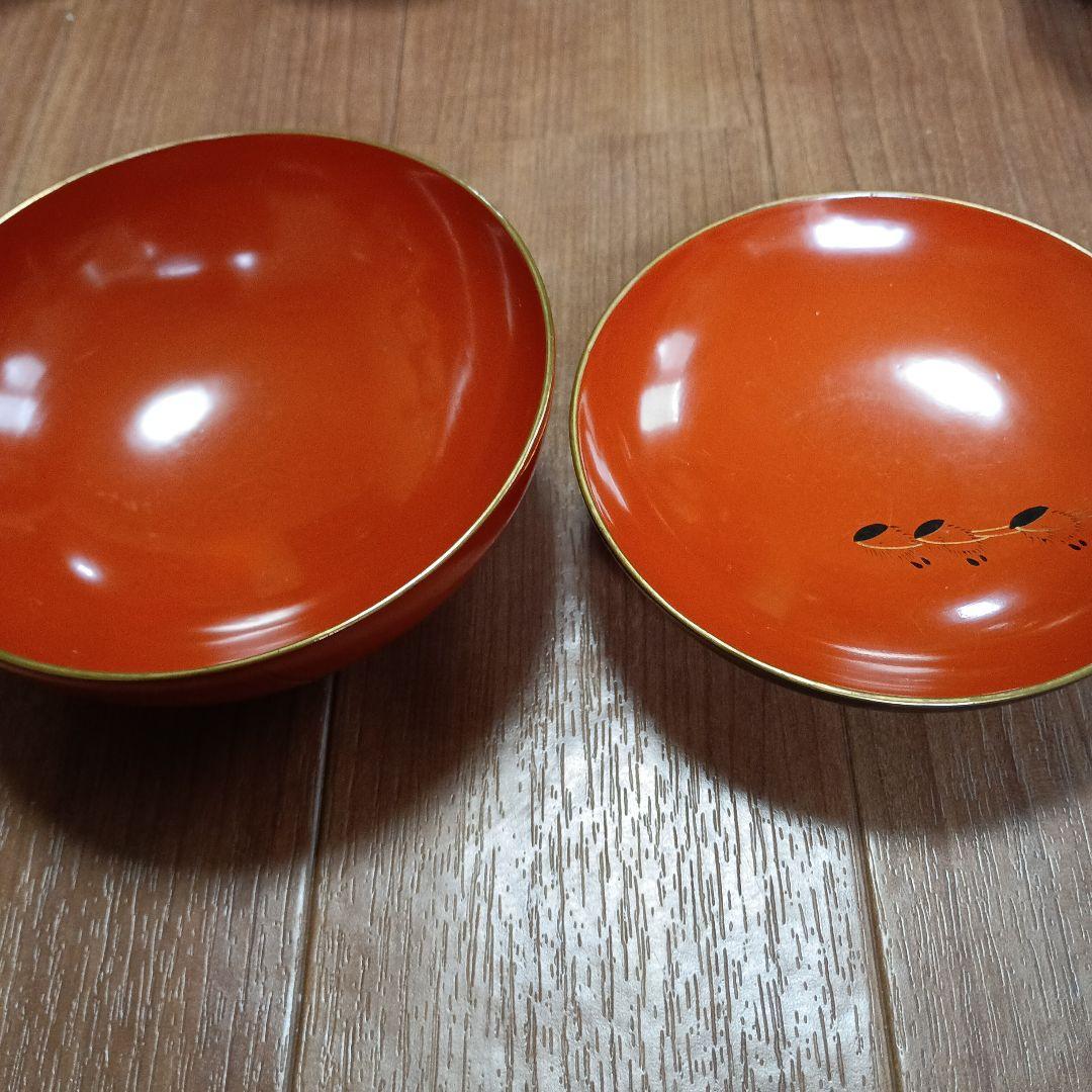 朱塗り椀 9セット+お椀1個　（年代物）