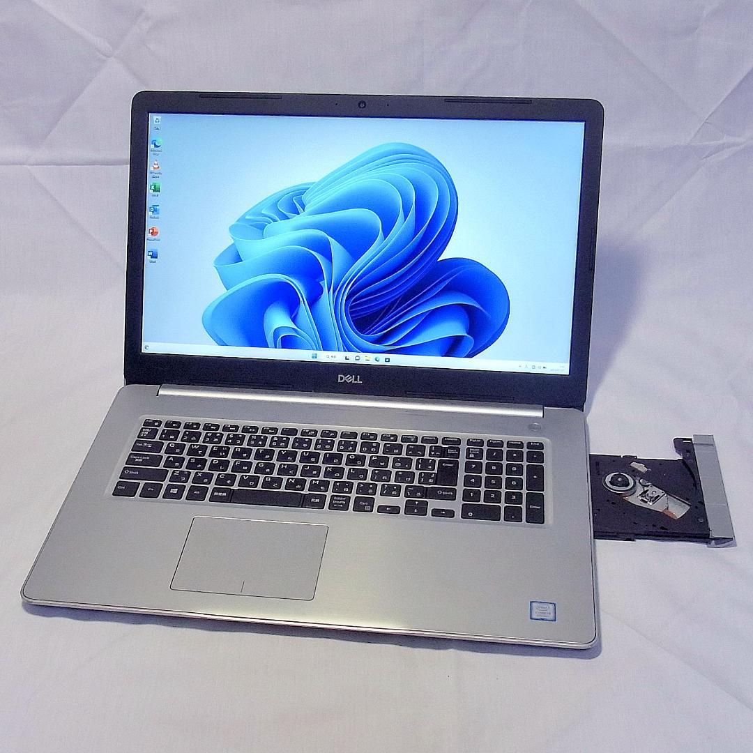 17型DELLノートパソコン／第8世代／i7／SSD＋HDD／Windows11