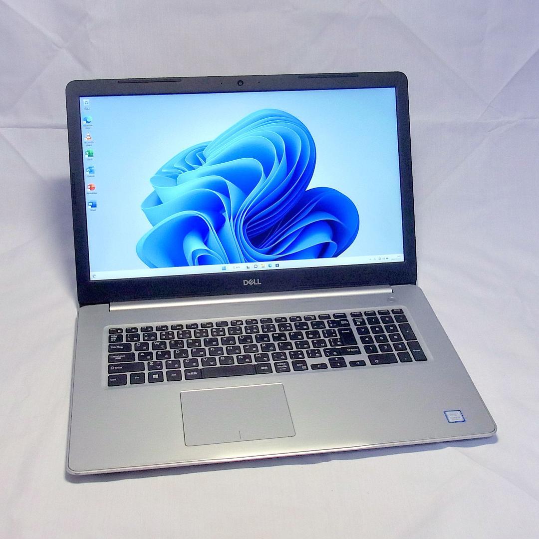 17型DELLノートパソコン／第8世代／i7／SSD＋HDD／Windows11