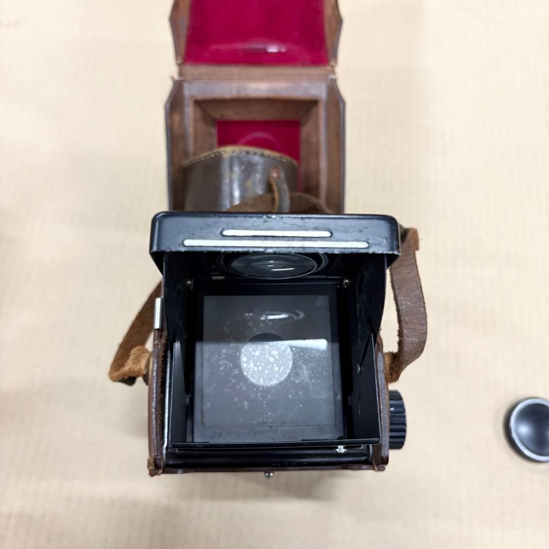 RICOHFLEX 二眼レフカメラ リコーフレックス 120フィルム 革ケース付