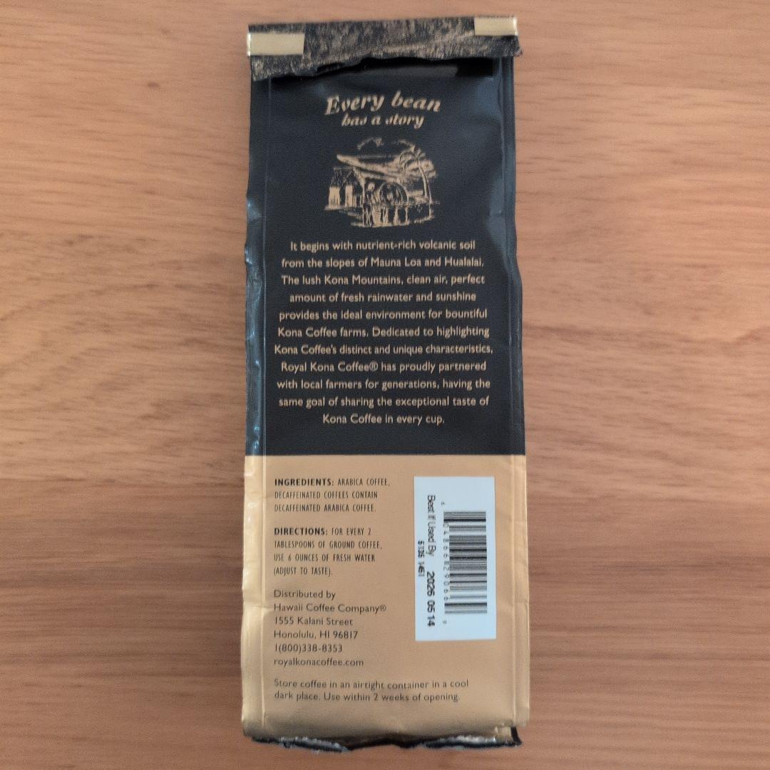  Kona Coffee 100% ロイヤルコナコーヒー　ハワイ購入品