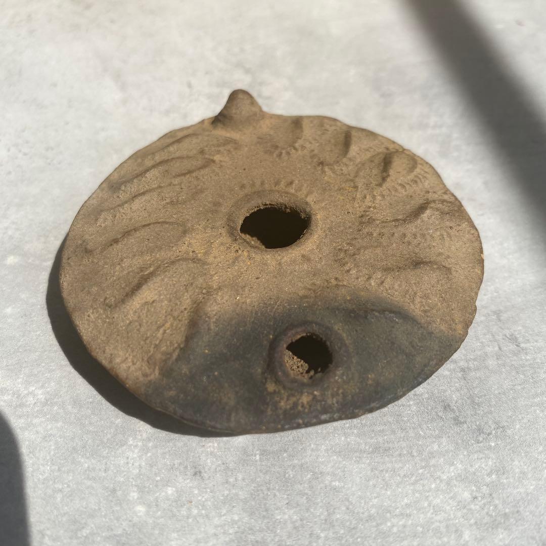 古代ローマ　アンティークオイルランプ　テコラッタ　8cm 60g