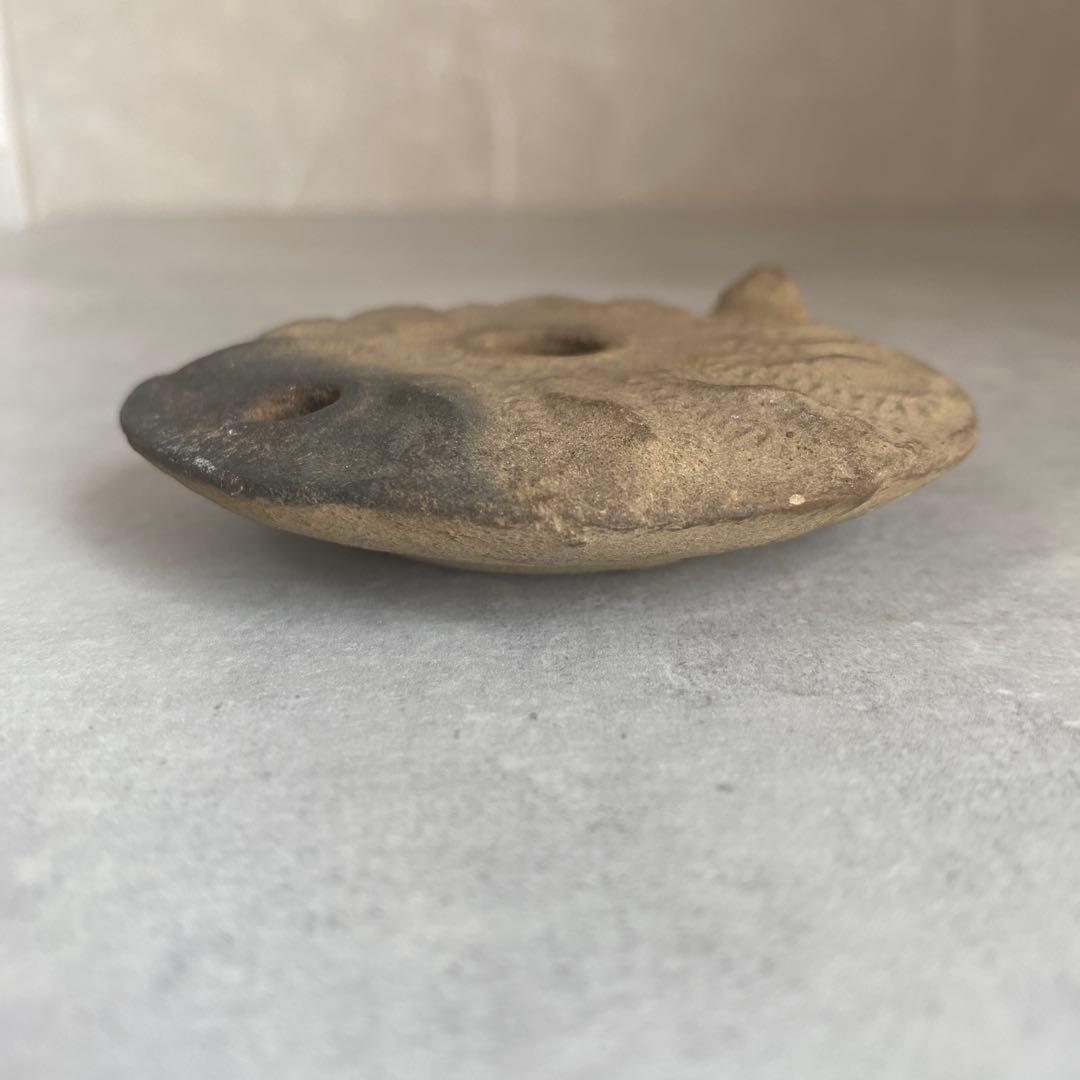 古代ローマ　アンティークオイルランプ　テコラッタ　8cm 60g
