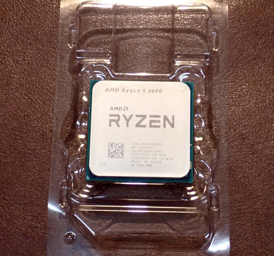 CPU AMD Ryzen 5 3600 純正クーラー付