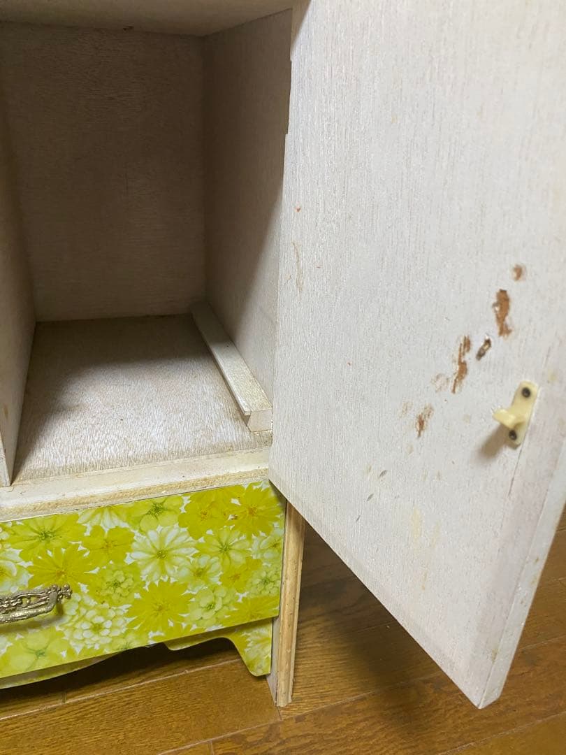 昭和レトロ アンティーク 花柄ポップ チェスト