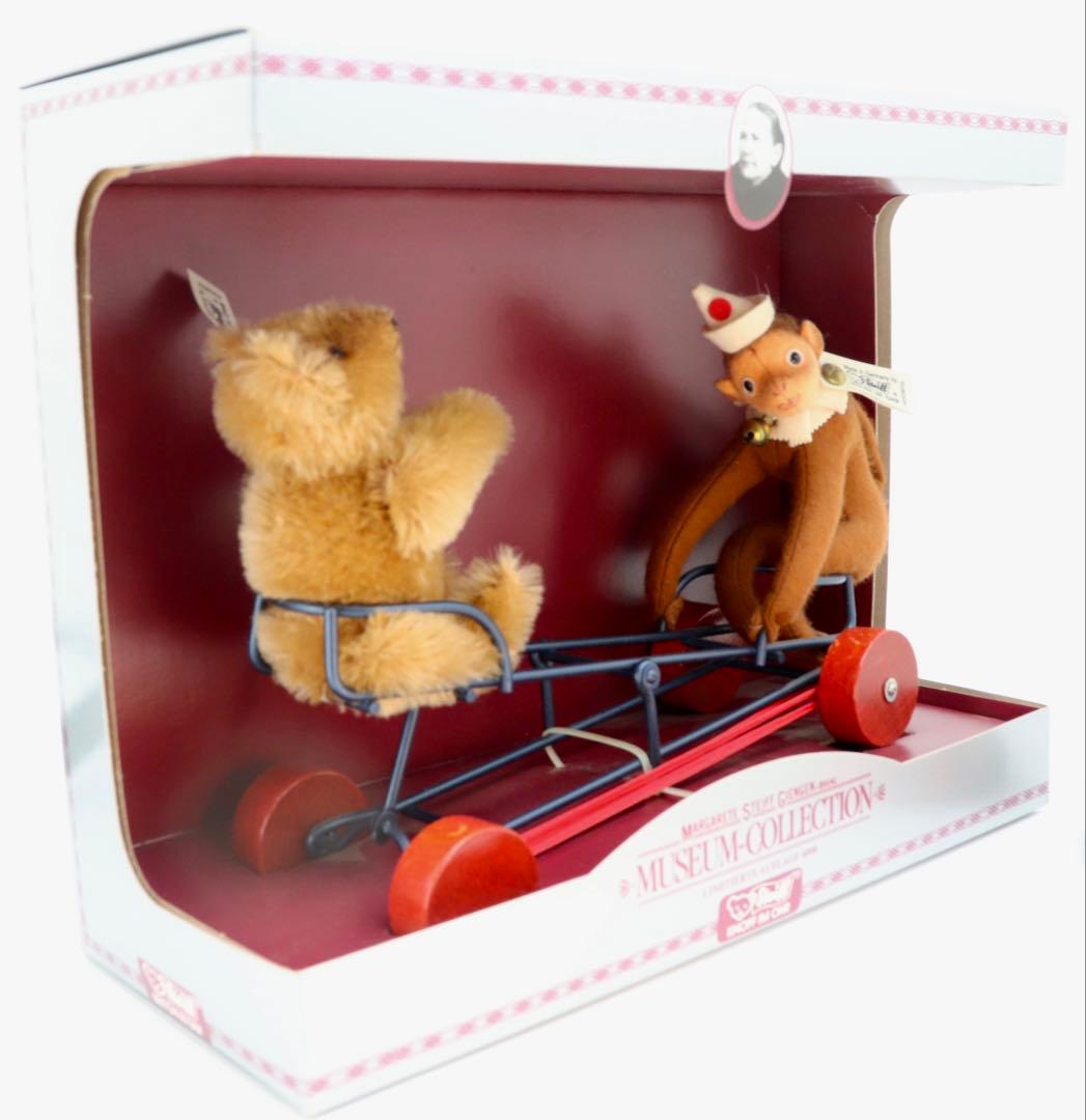 STEIFF vehicle with monkey1924レプリカ 1992年