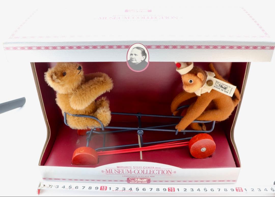 STEIFF vehicle with monkey1924レプリカ 1992年