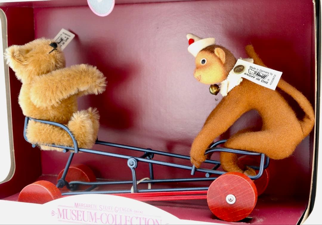 STEIFF vehicle with monkey1924レプリカ 1992年