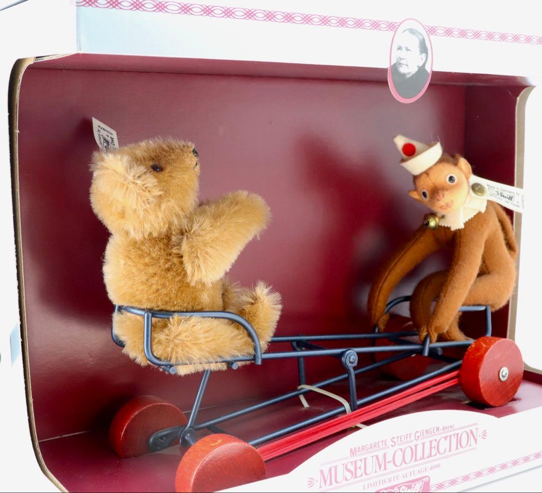 STEIFF vehicle with monkey1924レプリカ 1992年