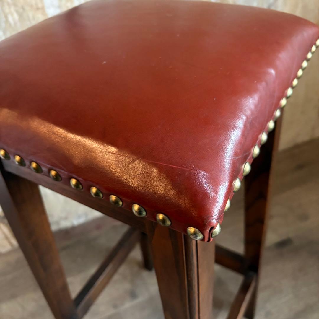 JAYCEE FURNITURE 英国ヴィンテージ　レザーシート　ハイスツール