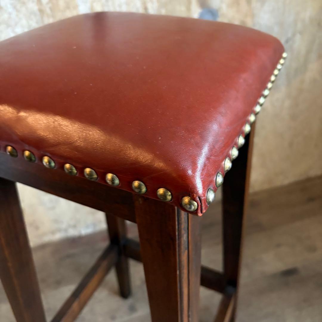 JAYCEE FURNITURE 英国ヴィンテージ　レザーシート　ハイスツール