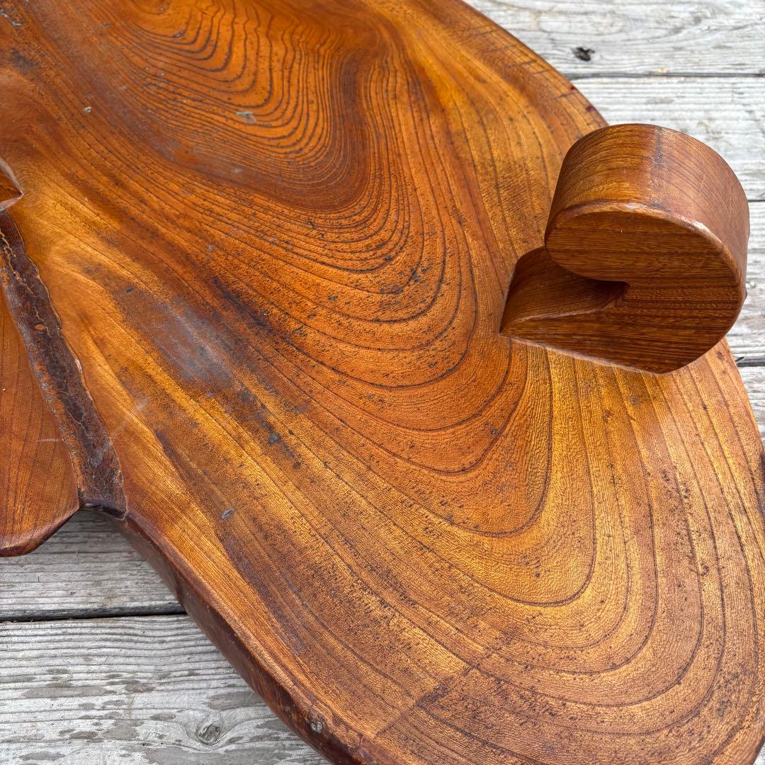 天然木 一枚板 座卓 ローテーブル 無垢材 耳付き 木製 花台 飾り台 和家具