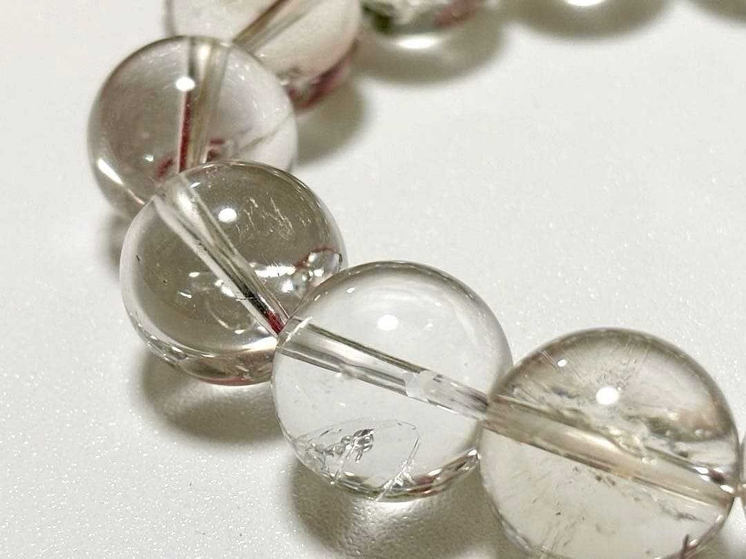 超夢幻品質　時空を超越し神の逸品　ガネッシュヒマール産　虹と水入り水晶のブレス